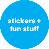 stickers + fun stuff
